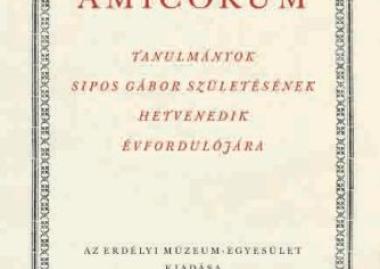 Sipos Gábor köszöntésére megjelent az Album amicorum kötet