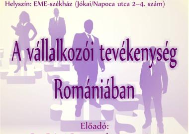 Dézsi-Benyovszki Annamária: A vállalkozói tevékenység Romániában