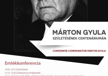 Emlékkonferencia Márton Gyula születésének centenáriumán