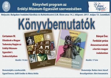 EME Könyvbemutatók a 7. Kolozsvári Ünnepi Könyvhéten