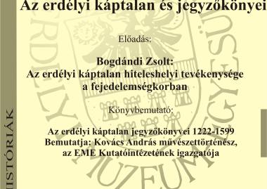 Az erdélyi káptalan jegyzőkönyvei
