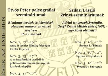 Továbbképzések az EME-ben Szegedi vendégelőadók: Ötvös Péter és Szilasi László