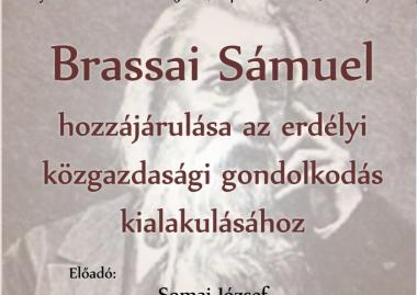 Somai József: Brassai Sámuel hozzájárulása az erdélyi közgazdasági gondolkodás kialakulásához