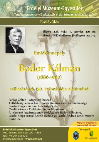 130 éve született Bodor Kálmán