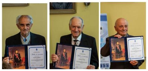 FIDES ET VOCATIO kitüntetésben részesült  Gyenge Csaba, Pálffy Károly és Márton László