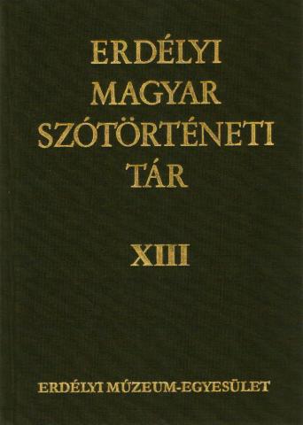 Szótörténeti Tár XIII. kötet