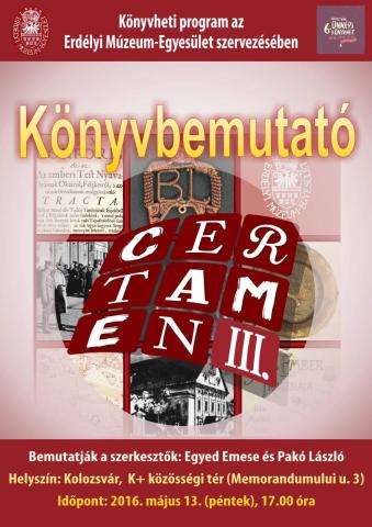 Certamen III. könyvbemutató