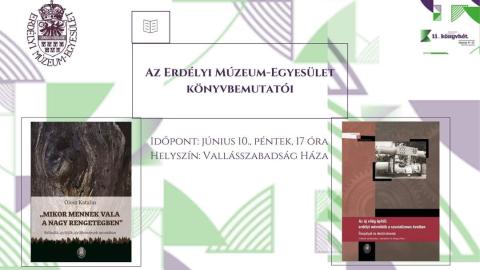 Az EME könyvbemutatói a Kolozsvári Ünnepi Könyvhéten