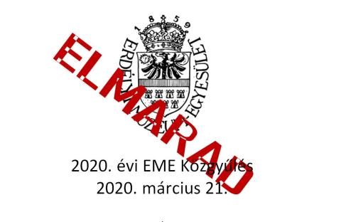 2020. évi EME Közgyűlés