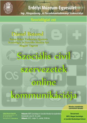 Dániel Botond: Szociális civil szervezetek online kommunikációja
