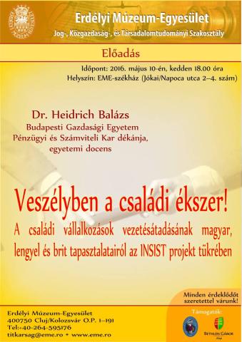 Heidrich Balázs: Veszélyben a családi ékszer!