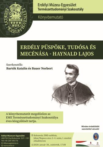 Könyvbemutató: Erdély püspöke, tudósa és mecénása - Haynald Lajos