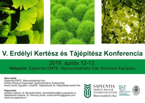 V. Erdélyi Kertész és Tájépítész Konferencia