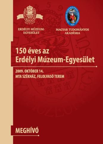 150 éves az Erdélyi Múzeum-Egyesület