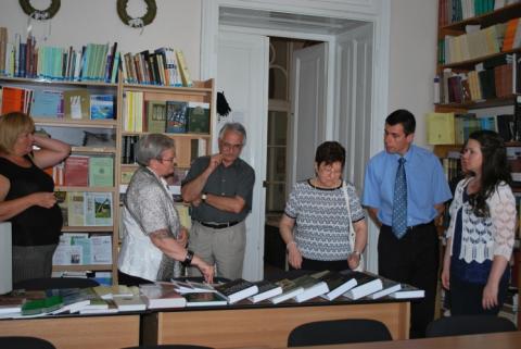 Dr. Barnabás Beáta akadémikus, a Magyar Tudományos Akadémia főtitkárhelyettesének látogatása az EME-nél