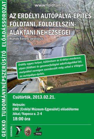 Az erdélyi autópálya-építés földtani, földfelszín-alaktani nehézségei