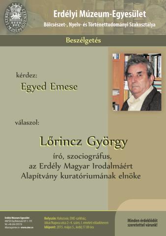 Beszélgetés Lőrincz Györggyel