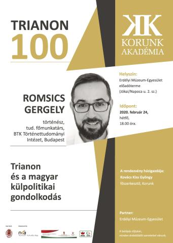 Romsics Gergely:Trianon és a magyar külpolitikai gondolkodás